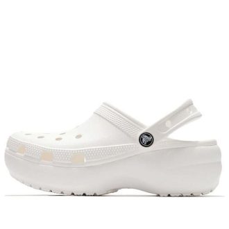 Zuecos Crocs Classic Clouds Retro Beach Shoe Blanco 206750-100