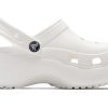 Zuecos Crocs Classic Clouds Retro Beach Shoe Blanco 206750-100
