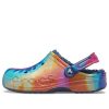 Zuecos Crocs Classic con estampado tie-dye, azul oscuro, unisex, 207329-95T