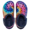 Zuecos Crocs Classic con estampado tie-dye, azul oscuro, unisex, 207329-95T