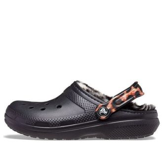 Zuecos Crocs Classic con forro Animal Remix «Negro y multicolor» 207842-0ZR