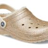 Zuecos Crocs Classic con forro brillante «Gold White» 205842-93S