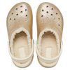 Zuecos Crocs Classic con forro brillante «Gold White» 205842-93S