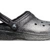 Zuecos Crocs Classic con forro brillante «Negro Plata» 205842-067