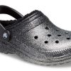 Zuecos Crocs Classic con forro brillante «Negro Plata» 205842-067