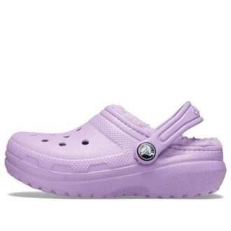 Zuecos Crocs Classic con forro, color morado, 207009-5PR
