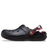 Zuecos Crocs Classic con forro de camuflaje «Negro y rojo» 208047-063