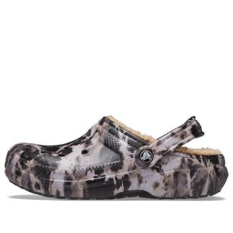 Zuecos Crocs Classic con forro decolorante «Negro, blanco y beige» 207299-001