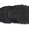 Zuecos Crocs Classic con forro geométrico para mujer, color negro, 210069-001