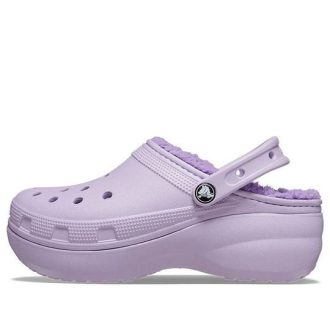 Zuecos Crocs Classic con forro morado (mujeres) 207938-530