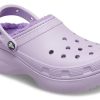 Zuecos Crocs Classic con forro morado (mujeres) 207938-530
