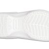 Zuecos Crocs Classic con plataforma y forro, color blanco, 207938-100