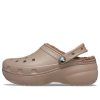 Zuecos Crocs Classic con plataforma y forro «Mushroom» 207938-195