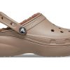 Zuecos Crocs Classic con plataforma y forro «Mushroom» 207938-195