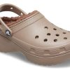 Zuecos Crocs Classic con plataforma y forro «Mushroom» 207938-195