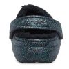 Zuecos Crocs Classic con purpurina negra y forro «Starry Skies» 205842-9BD (mujeres)