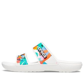 Zuecos Crocs Classic Cozy Unisex Blanco Multicolor 207856-94S