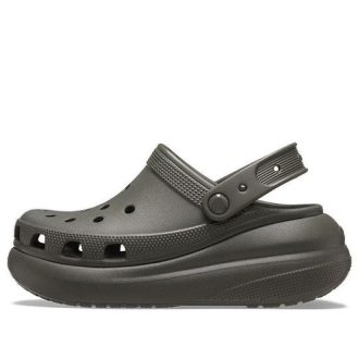 Zuecos Crocs Classic Crush «Oliva polvorienta» 207521-3J5