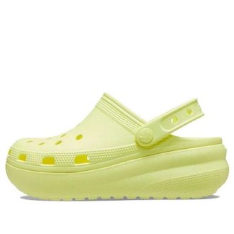 Zuecos Crocs Classic Cutie para mujer, color amarillo brillante, 207708-75U