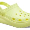 Zuecos Crocs Classic Cutie para mujer, color amarillo brillante, 207708-75U