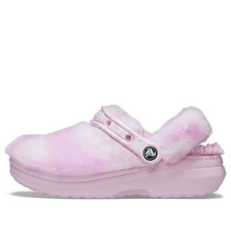 Zuecos Crocs Classic Fur Sure Ballerina «Rosa y blanco» 207303-6SU