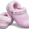 Zuecos Crocs Classic Fur Sure Ballerina «Rosa y blanco» 207303-6SU