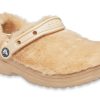 Zuecos Crocs Classic Fur Sure «Chai» 207303-212 (mujeres)