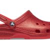Zuecos Crocs Classic Glitter «Flame» 205942-8C1