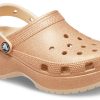 Zuecos Crocs Classic Glitter «Naranja» 207241-2DS (Mujeres)