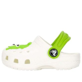 Zuecos Crocs Classic Glow Alien «Blanco y verde» 208653-90H