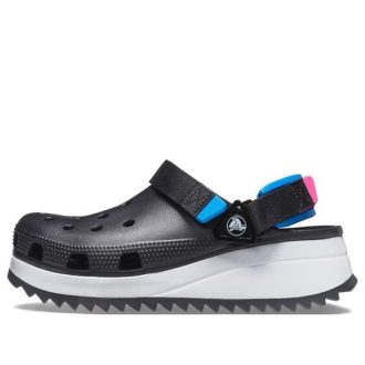 Zuecos Crocs Classic Hiker, deportivos, negros, azules y rojos, 206772-001