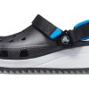 Zuecos Crocs Classic Hiker, deportivos, negros, azules y rojos, 206772-001
