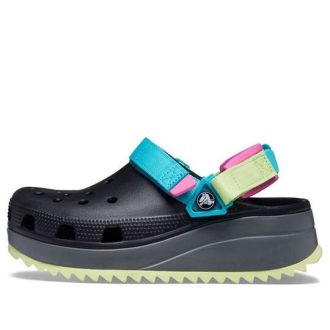 Zuecos Crocs Classic Hiker «Negro Azul Amarillo» 206772-0C4