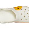 Zuecos Crocs Classic Line Friends Beach, sandalias unisex blancas y amarillas (205791-100)