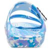 Zuecos Crocs Classic Marble Beach unisex, color blanco y azul, 207701-1FK
