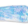 Zuecos Crocs Classic Marble Beach unisex, color blanco y azul, 207701-1FK