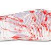 Zuecos Crocs Classic Marble Beach unisex, color rojo y blanco, 206879-884