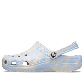 Zuecos Crocs Classic Marbled para mujer, color azul calcita, 206867-4NT