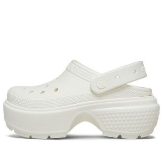 Zuecos Crocs Classic para mujer, color blanco, 209347-0WV