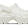 Zuecos Crocs Classic para mujer, color blanco, 209347-0WV