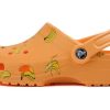 Zuecos Crocs Classic para mujer, color naranja, 206375-801