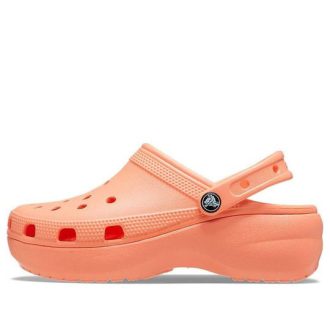Zuecos Crocs Classic para mujer, color naranja papaya, 206750-83E