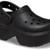 Zuecos Crocs Classic para mujer, color negro, 209347-001