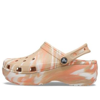 Zuecos Crocs Classic Platform con diseño jaspeado (mujeres) 207176-2ZM