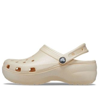 Zuecos Crocs Classic Platform Shimmer «Vainilla» 208590-108