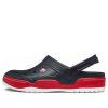 Zuecos Crocs Classic, sandalias Crocs negras y rojas «Black Red» 14300-063