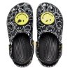 Zuecos Crocs Classic Smiley World «Negro y blanco» 207971-0C4