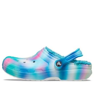 Zuecos Crocs Classic Solarized con forro «Blanco, azul y aguamarina» 207560-4SU