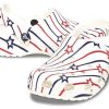 Zuecos Crocs Classic Stars and Stripe «Blanco Multi» 208877-94S