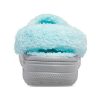 Zuecos Crocs Classic Stay Warm con forro polar unisex, gris y azul, 206633-0IG